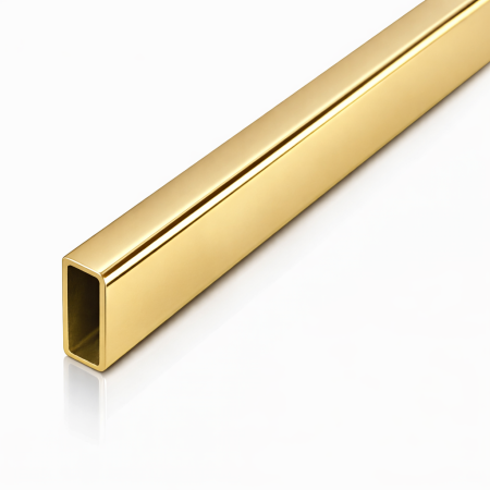 Труба 30х10х1,5мм, длина 3000мм, нержавеющая сталь, золото